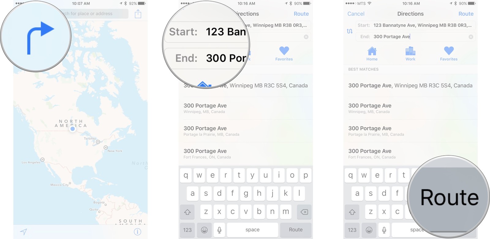 я Картами на iPhone и iPad - Установка маршрута в Картах
