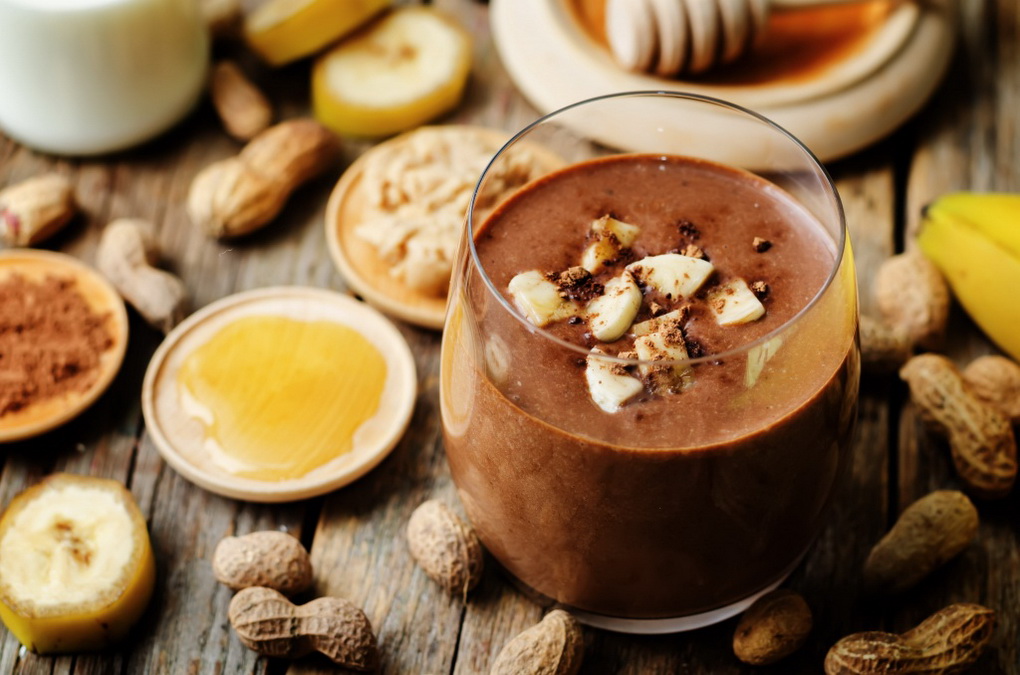 Шоколадно-ореховый смузи-рецепт