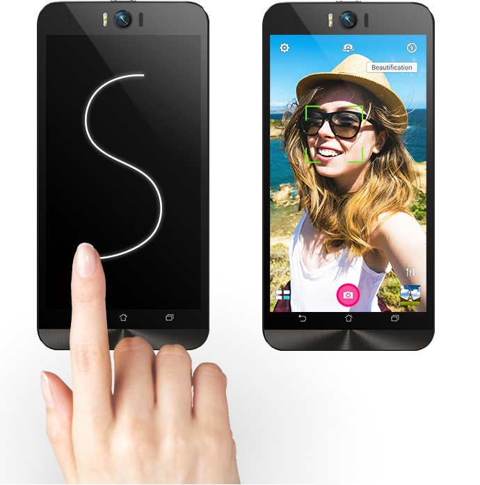 ASUS ZenFone Selfie (ZD551KL)-Поддержка жестового управления ZenMotion