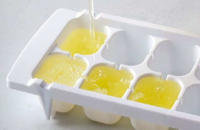 Применение формочек для льда-замороженные яичные белки