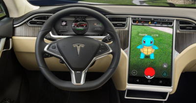 Игру Pokemon Go запустили на Tesla Model S