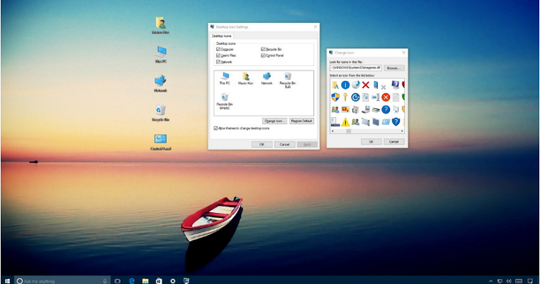 Как восстановить старые иконки рабочего стола в Windows 10