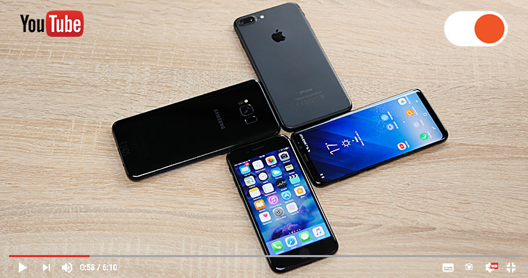 Сравнение Samsung S8 | S8+ и iPhone 7 | 7 Plus
