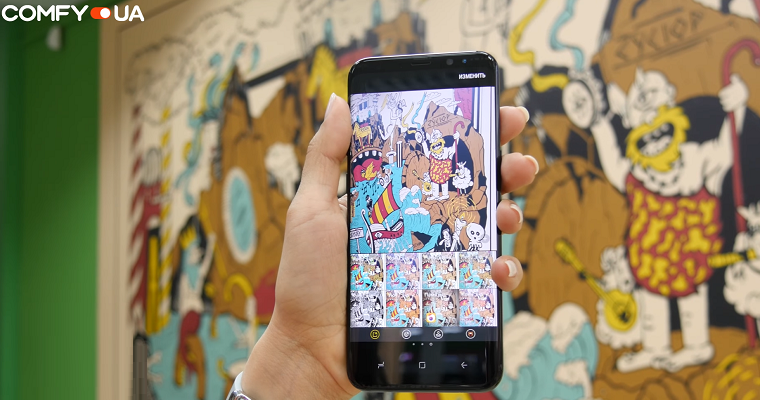 Galaxy S8 будет напоминать Вам почистить линзу камеры от отпечатков пальцев