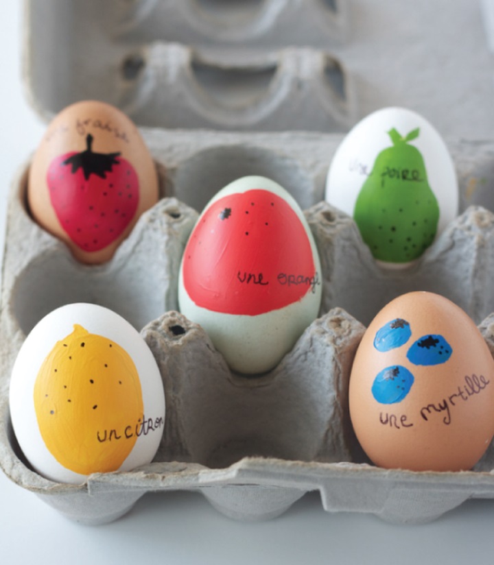 Яйца с рисунками для детей