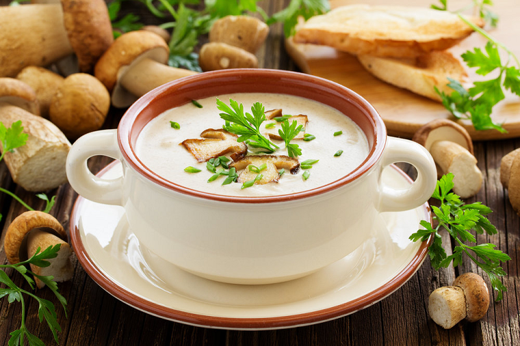 Сырный крем-суп с грибами | Блог Comfy