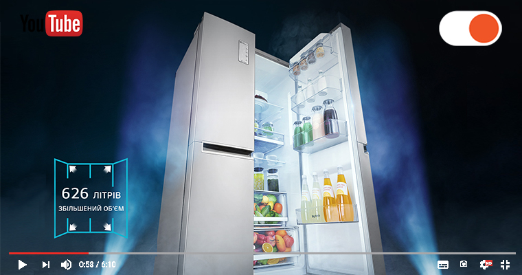 LG Side by Side ▶ ️ Огляд місткого холодильника з технологією Door-in-Door