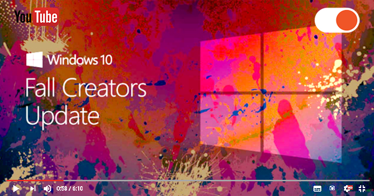 Осеннее обновление Windows 10: Fall Creators Update