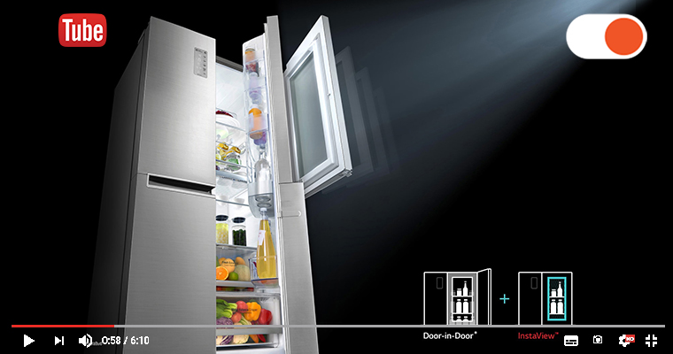 Обзор холодильника LG GC-Q247CABV InstaView Door-in-Door