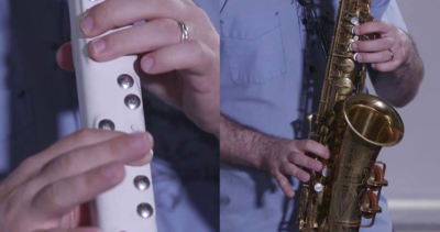 Електронний саксофон- компактніший і легший ніж класичний аналог