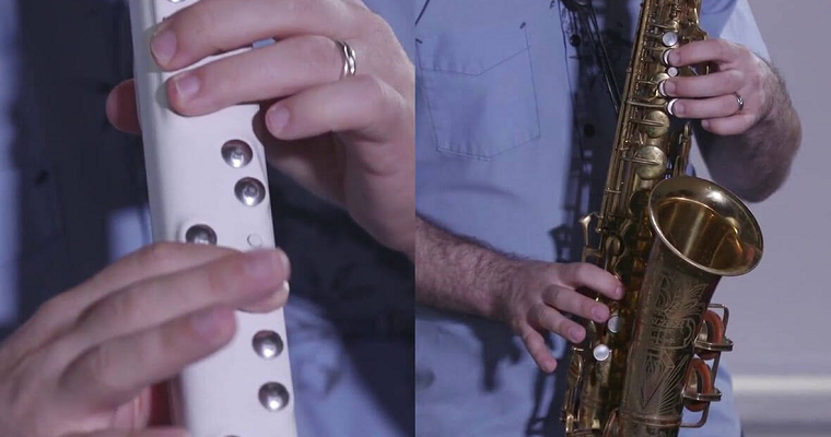 Електронний саксофон- компактніший і легший ніж класичний аналог