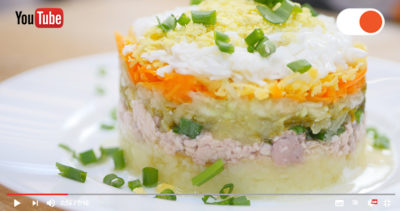 Салат из Печени Трески на Праздничный стол — Простые рецепты вкусных блюд