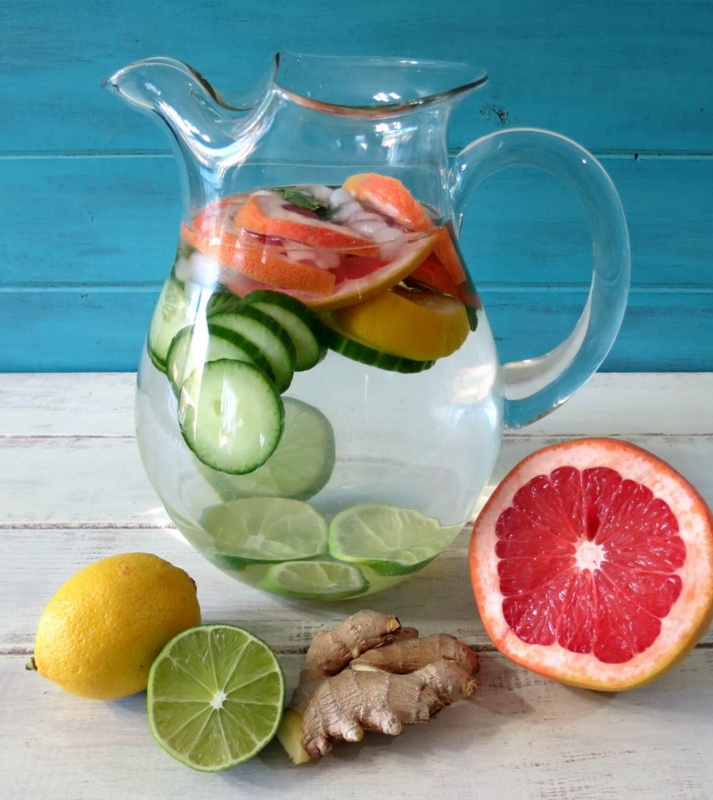 Detox Water-огурец и грейпфрут полезная вода