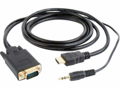 HDMI to VGA + 3,5Jack (кабель HDMI – VGA с аудиоразъемом 3,5 )