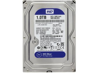 HDD WD Blue 1 TB 7200 rpm 64 MB WD10EZEX