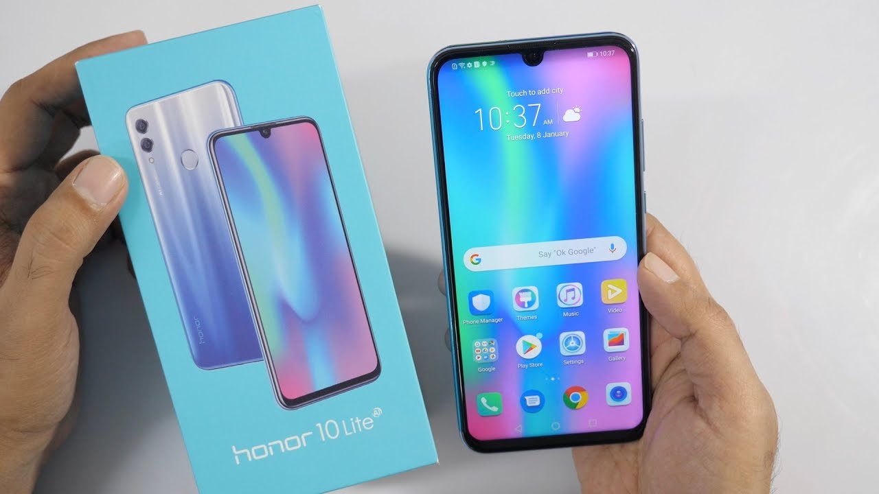 Обзор смартфона Honor 10 Lite - смартфон с коробкой