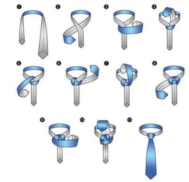 Как завязать галстук с помощью узла Ганновер