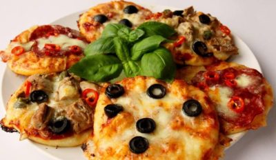Порционная пицца - хороший вариант для детского праздничного меню