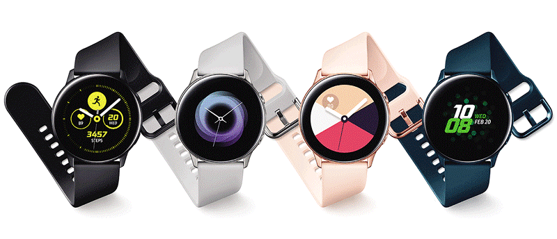Умные часы Samsung Galaxy Watch Active-с функцией измерения кровяного давления ассортимент