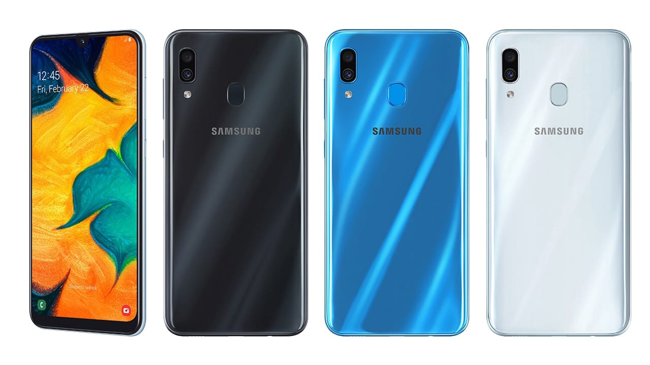 Обзор Samsung Galaxy A30_первопроходец серии А в 2019 году - все цвета смартфона
