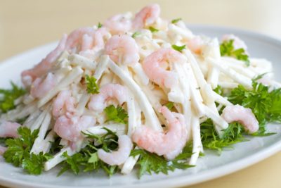 Смачний салат з кальмара