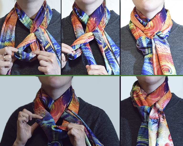 Как завязать легкий шарф. Красивый узел на шарфе. Способы завязывания шарфов. Как красиво завязать шарф на шее. Шарфик на шею красивый узел.