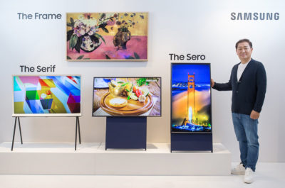 Вертикальный телевизор от Samsung