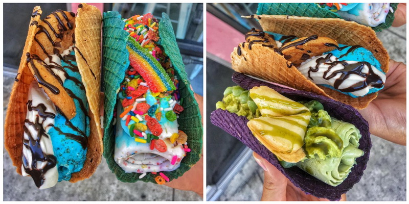 Цветные тако-мороженое