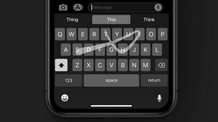 iOS 13-Клавиатура и ввод