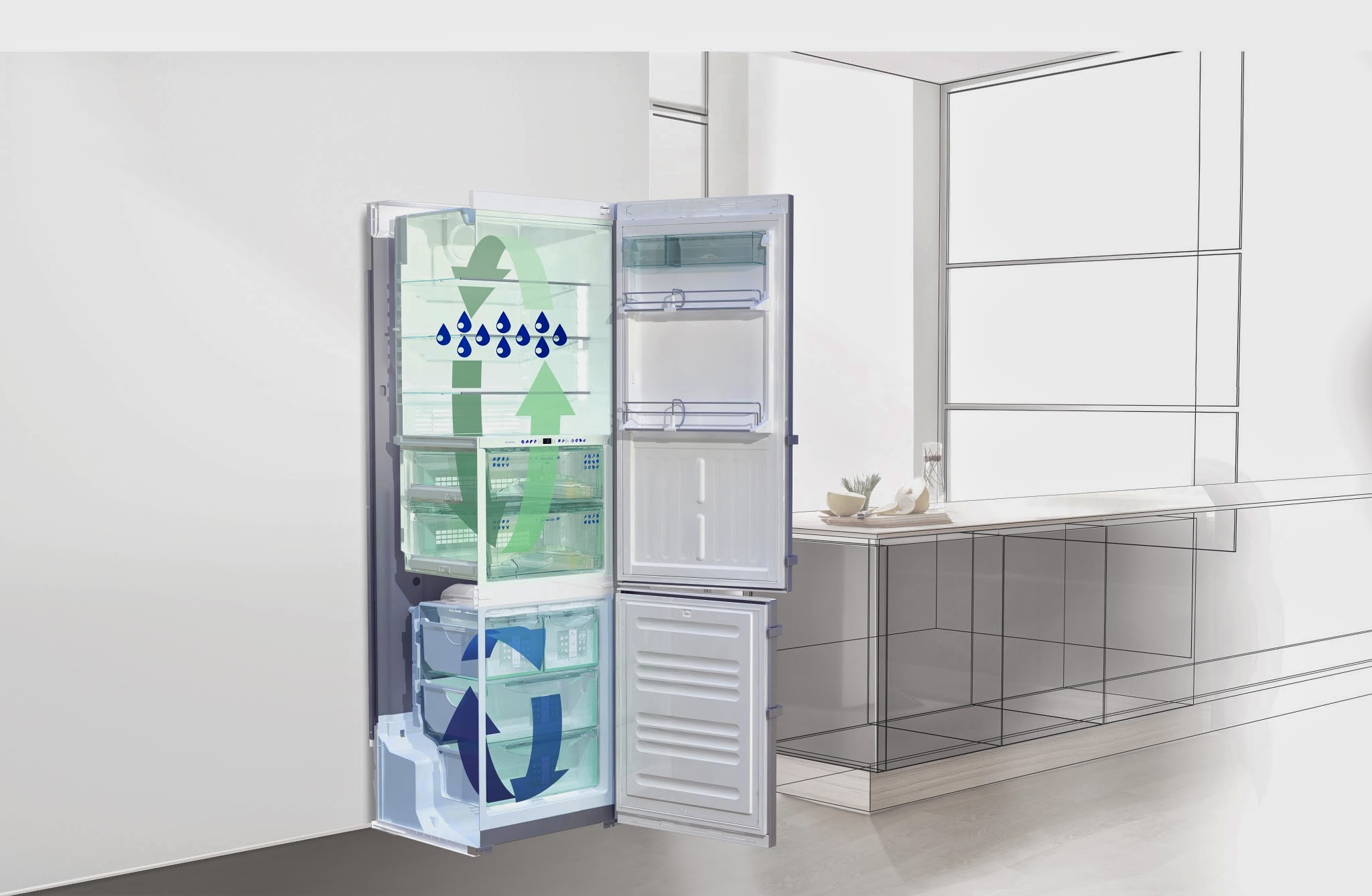 Холодильник Liebherr двухкомпрессорный