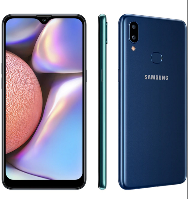 Samsung Galaxy A10s Blue-смартфон в ракурсах