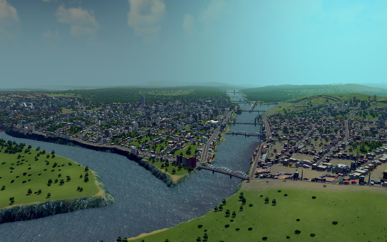 Cities Skylines — классический градостроительный симулятор, который позволит ощутить все сложности управления городом (1)