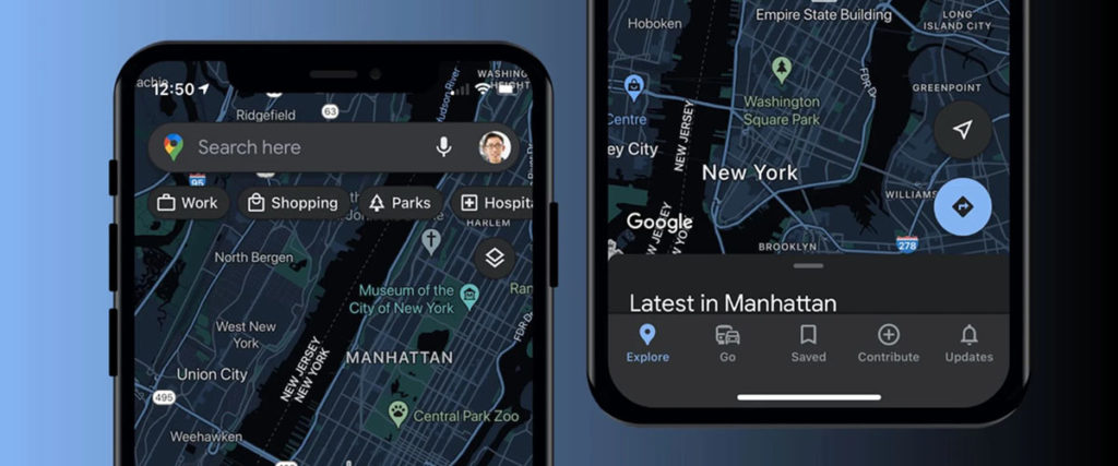 Темная тема Google Maps для iPhone и iPad уже на подходе!