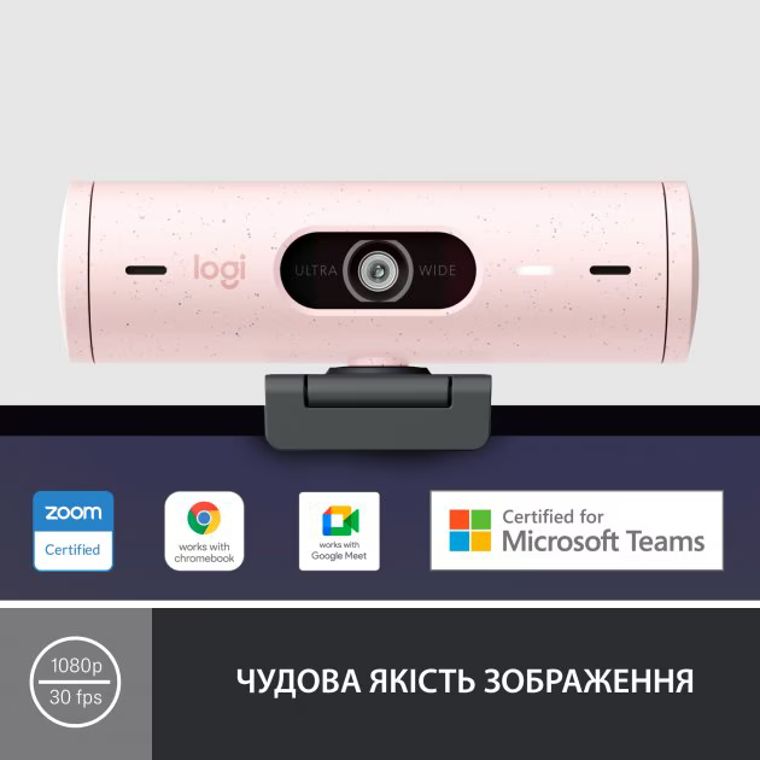 Logitech Brio 500 Rose