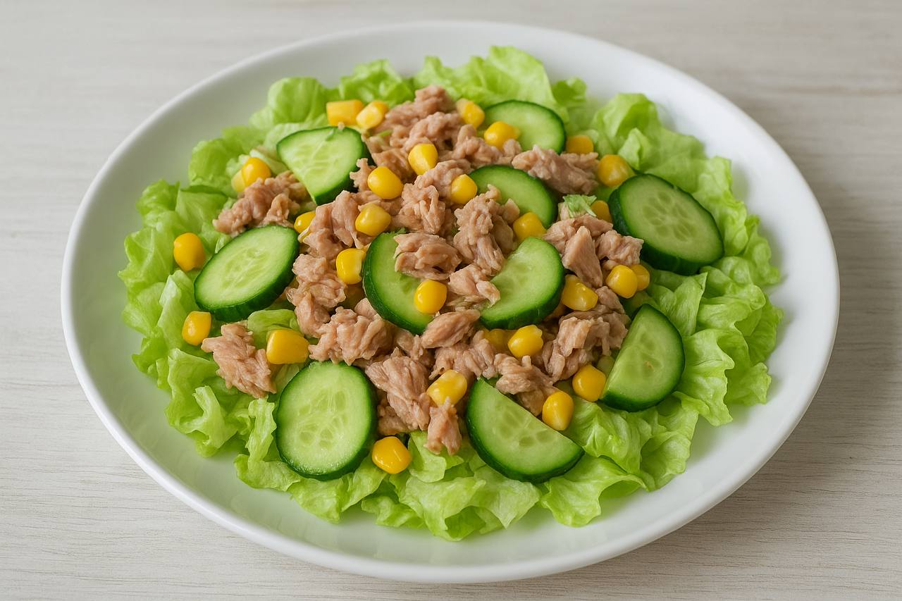 салат с тунцом